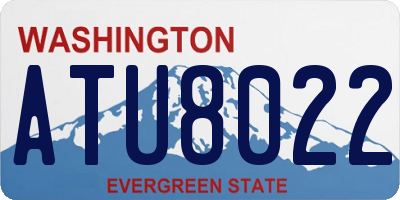 WA license plate ATU8022