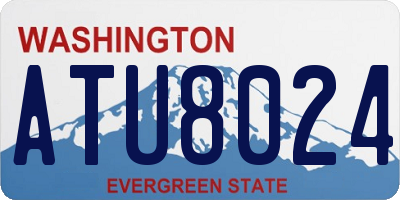 WA license plate ATU8024