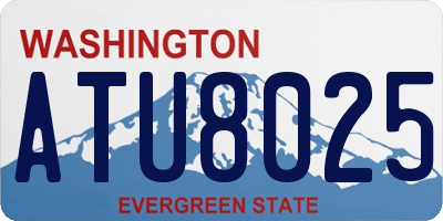 WA license plate ATU8025