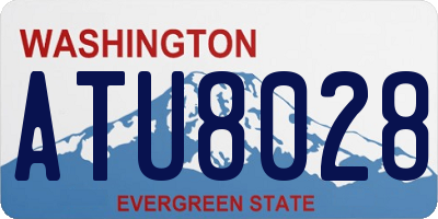 WA license plate ATU8028