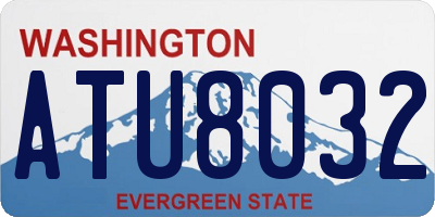 WA license plate ATU8032