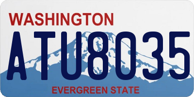 WA license plate ATU8035