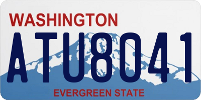 WA license plate ATU8041