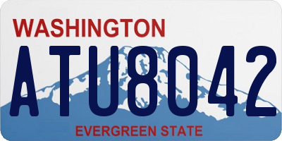 WA license plate ATU8042