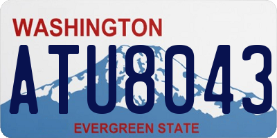 WA license plate ATU8043