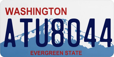 WA license plate ATU8044
