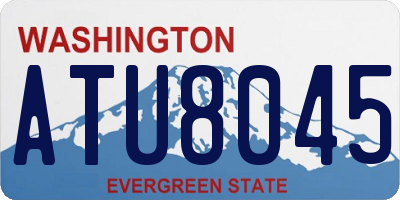 WA license plate ATU8045