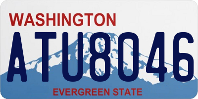 WA license plate ATU8046