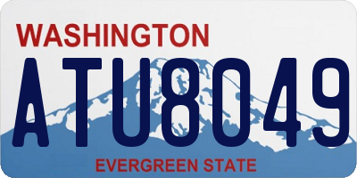 WA license plate ATU8049