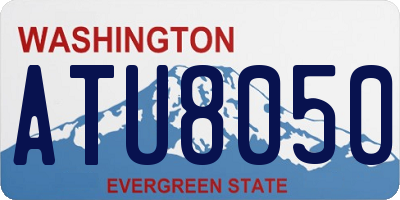 WA license plate ATU8050