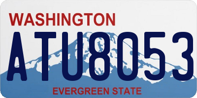 WA license plate ATU8053