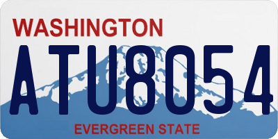 WA license plate ATU8054