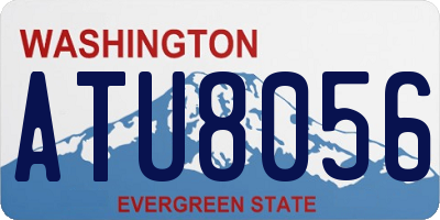 WA license plate ATU8056