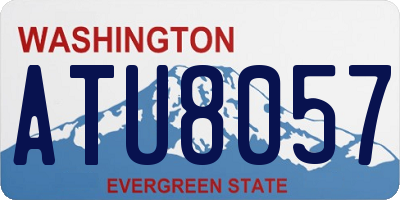 WA license plate ATU8057