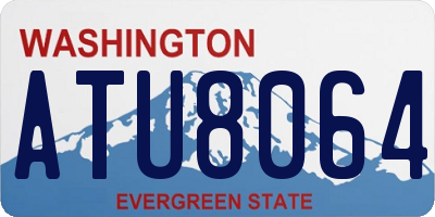 WA license plate ATU8064