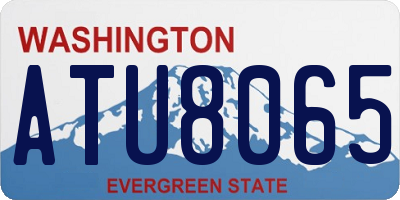 WA license plate ATU8065
