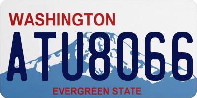 WA license plate ATU8066