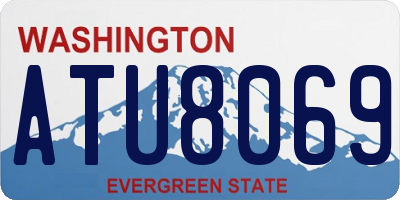 WA license plate ATU8069