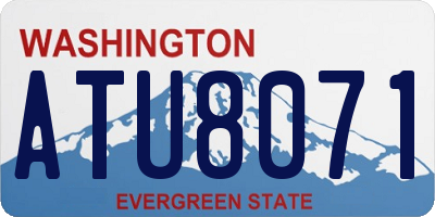 WA license plate ATU8071