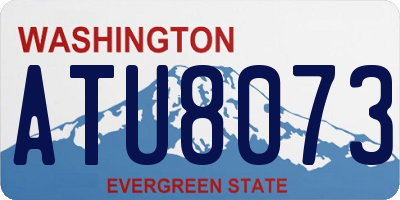 WA license plate ATU8073