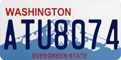 WA license plate ATU8074