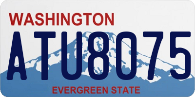 WA license plate ATU8075