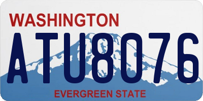WA license plate ATU8076