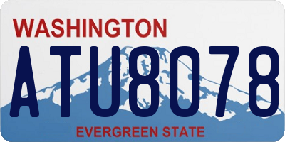 WA license plate ATU8078
