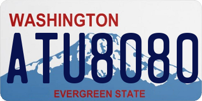 WA license plate ATU8080