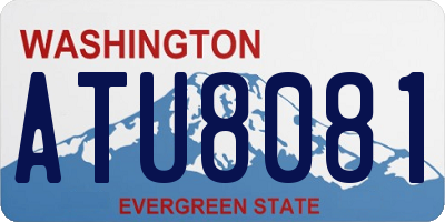 WA license plate ATU8081
