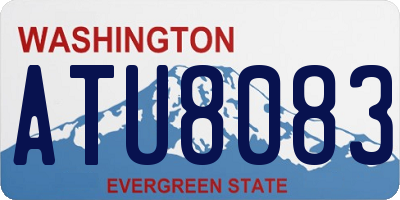WA license plate ATU8083
