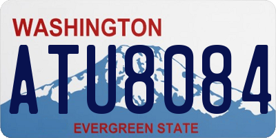 WA license plate ATU8084
