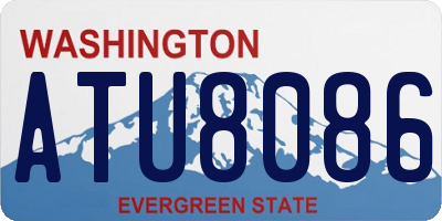 WA license plate ATU8086