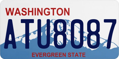 WA license plate ATU8087