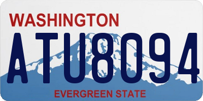 WA license plate ATU8094
