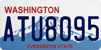 WA license plate ATU8095