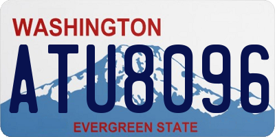 WA license plate ATU8096