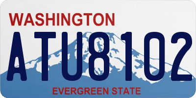 WA license plate ATU8102
