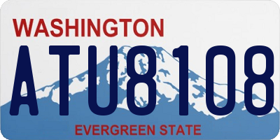 WA license plate ATU8108