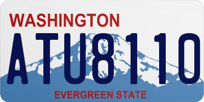 WA license plate ATU8110