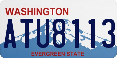 WA license plate ATU8113
