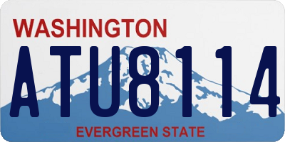 WA license plate ATU8114
