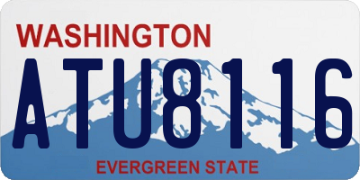 WA license plate ATU8116