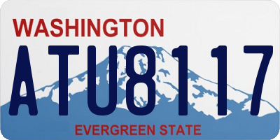 WA license plate ATU8117