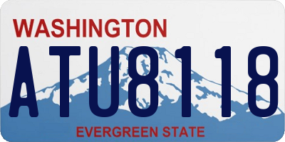 WA license plate ATU8118