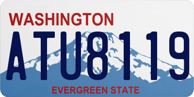 WA license plate ATU8119
