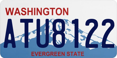 WA license plate ATU8122