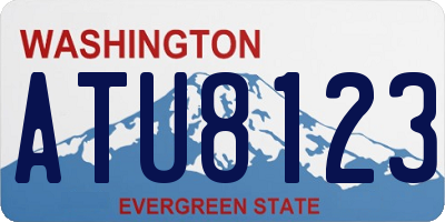 WA license plate ATU8123