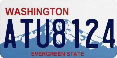 WA license plate ATU8124