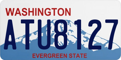WA license plate ATU8127
